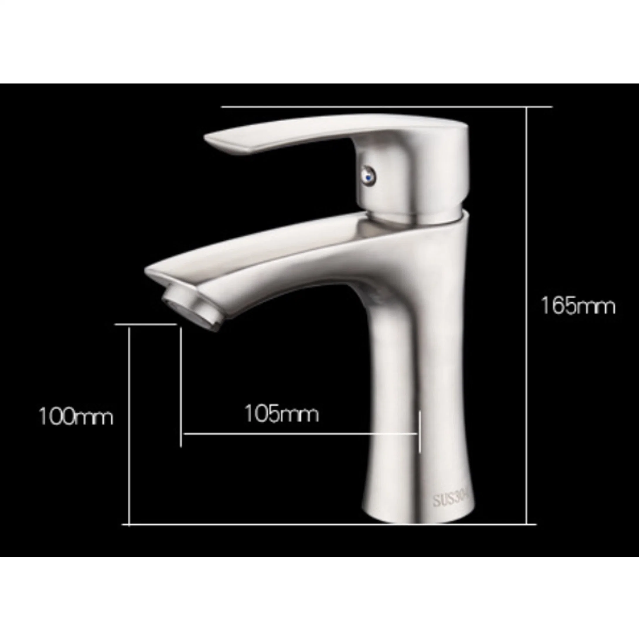 Bathroom Mixer Basin Tap, One Hole Monobloc Single Lever