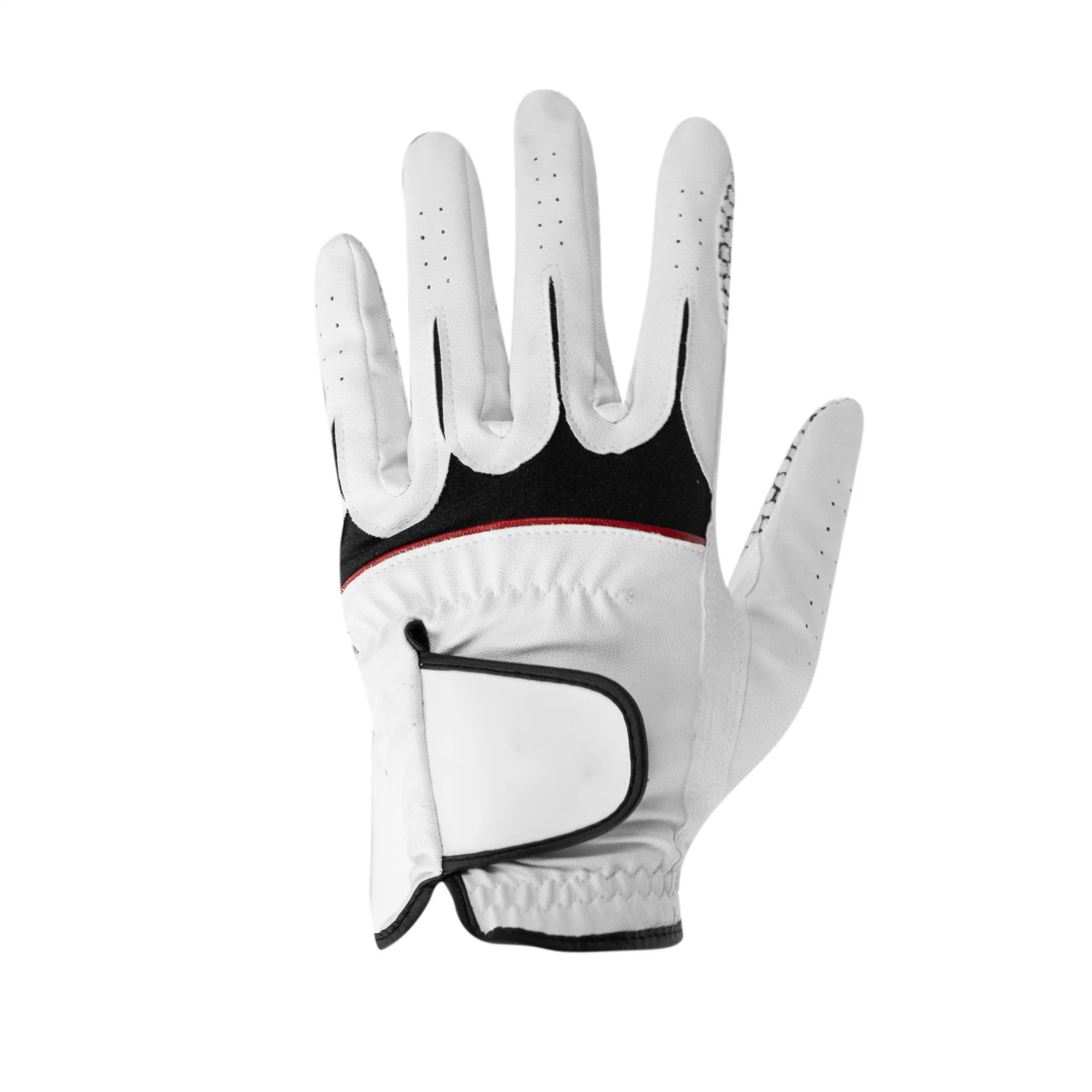 Heated Winter Half Hand Leather Grip Soft Comfortable Mens Golf Spandex Cabretta Gloves Left Hand