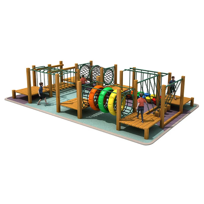 Customized Outdoor Jungle Gym Plastic Drill Hole Climbing Children Garden Play Area Ideas