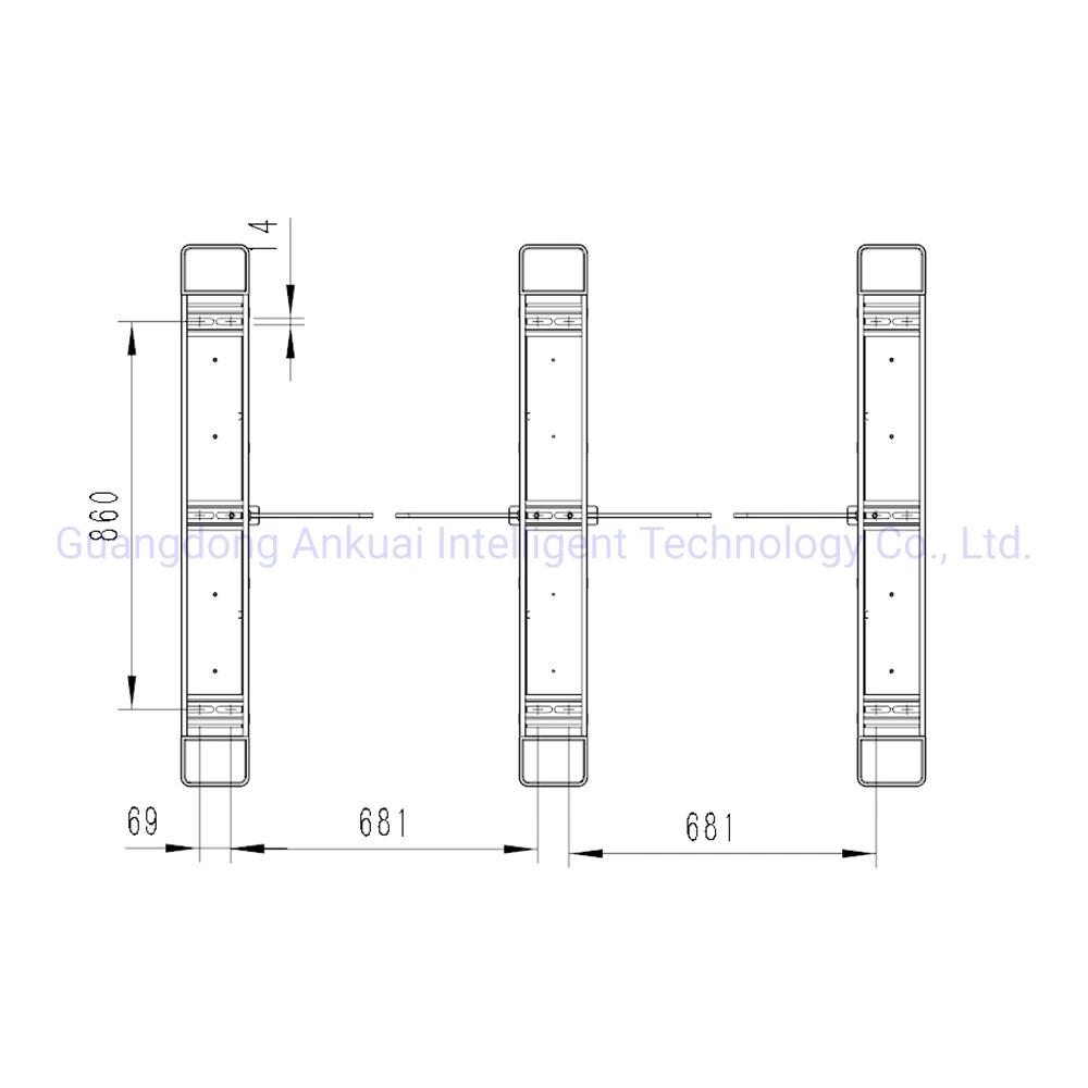 Ankuai Passage Waterproof Pedestrian Swing Turnstile Barrier Security Systems Access Control Gate Electronic Gates