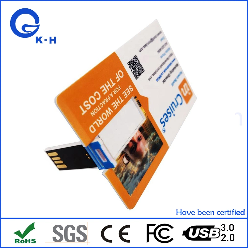 Carte d'affaires ABS Périphérique de stockage USB à mémoire flash 2 Go 4 Go