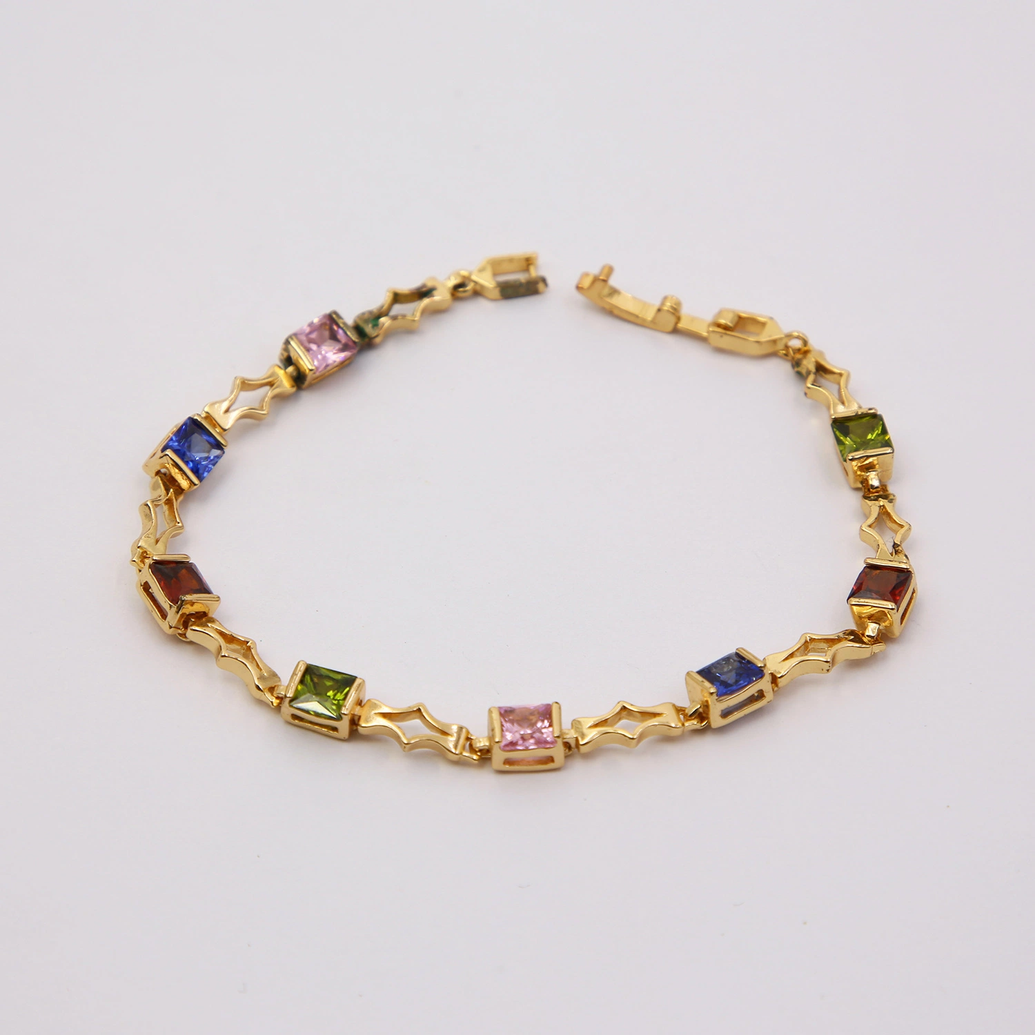 Costume Zirconia Diamond Crystal Bracelets with Color Stones for Girls