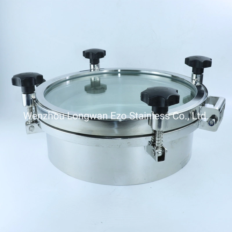 Stainless Steel 304/316L Food Grade Round Top Tank Manhole Cover with EPDM Seal