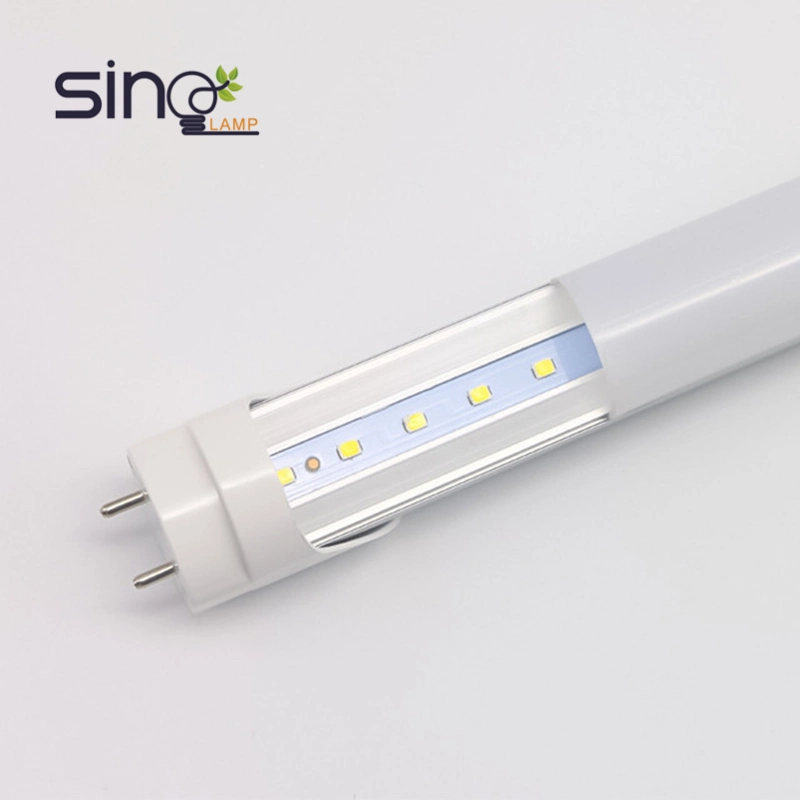 LED Tube Light T8 AC85-265V 22W Glass Tube with Plastic Cap