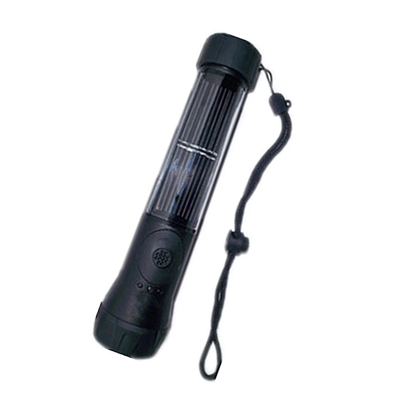 Waterproof Solar Powered Torch with Emergency Battery Backup Flashlight