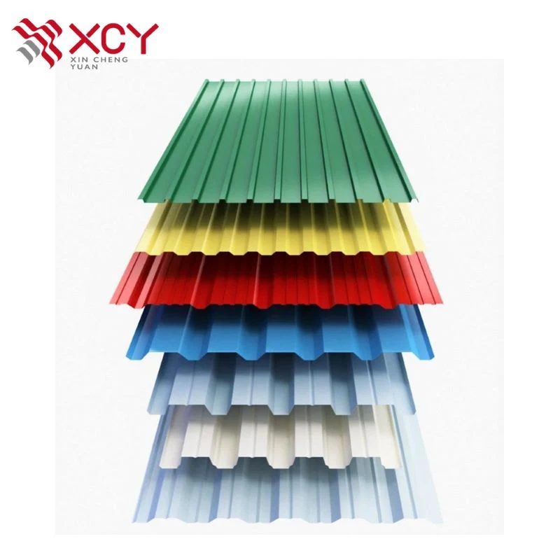 PPGI Galvanized Steel Coil Decorative Roofs Zinc Coated Color Steel Sheet Prepainted Corrugated Iron Roofing Sheet