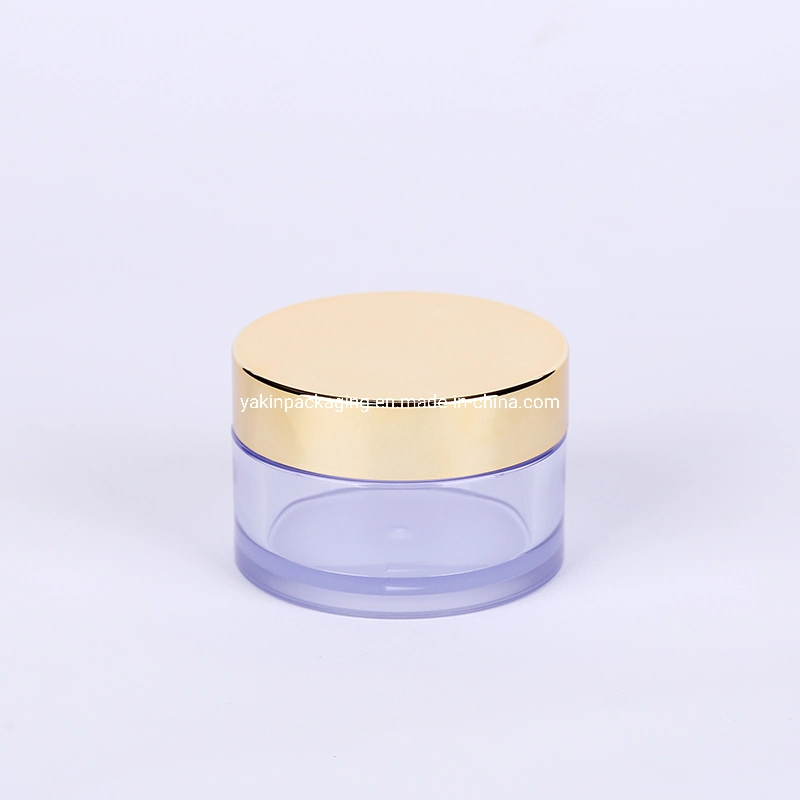 Round as Single Wall 50g Cosmetic Bottle with Gold Cap