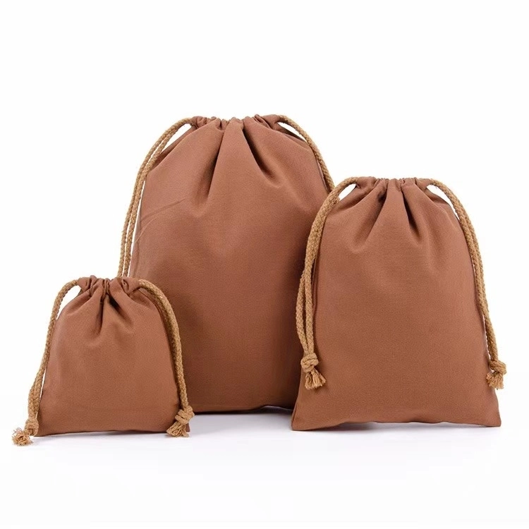 Personalized Colorful Small Canvas Cloth Storage Drawstring Bag 100% Recycled Gift Drawstring Printed Bag Shopping Bag