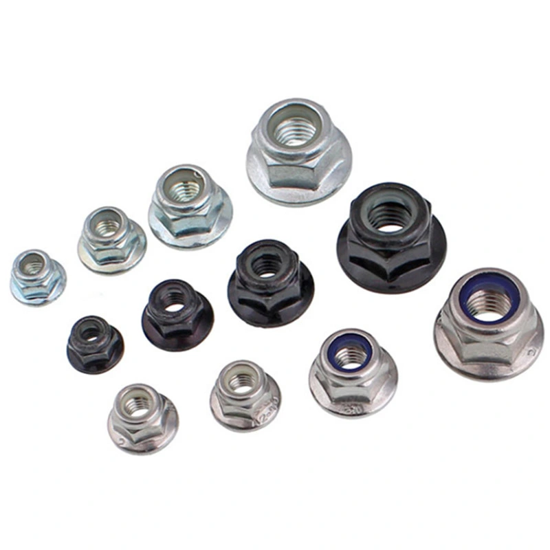 Carbon Steel Nylon Insert Hex Flange Lock Nuts