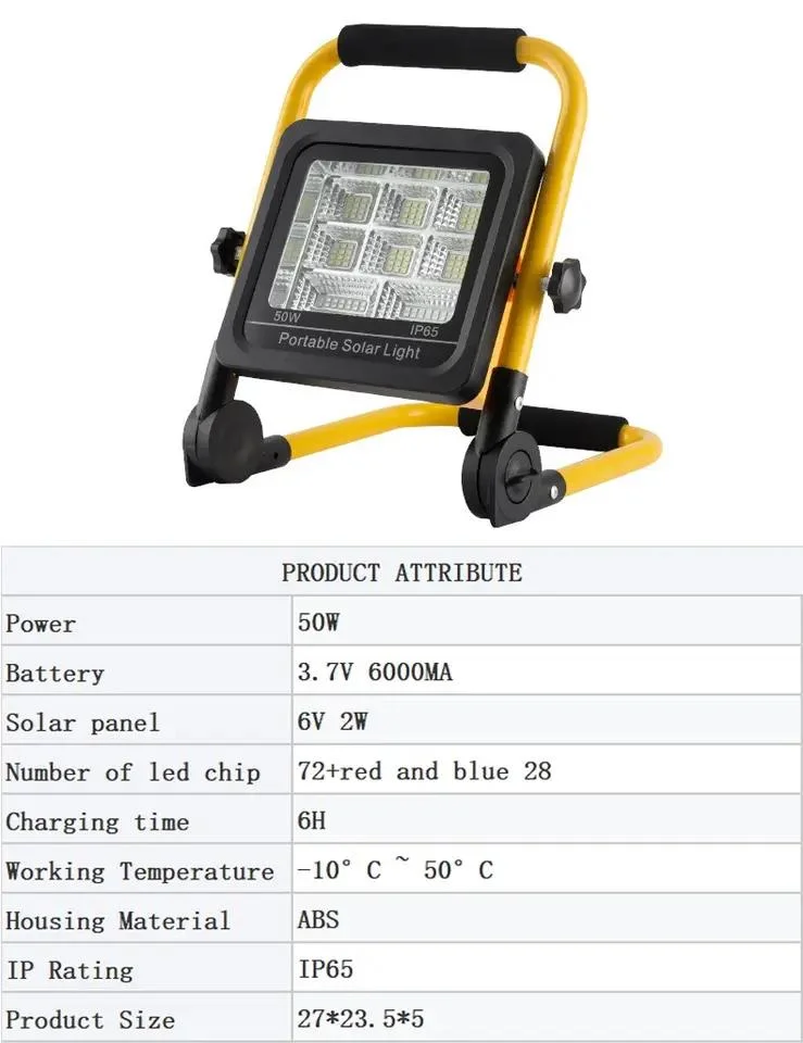 Tragbare mobile Beleuchtung für Camping Handy Laden Solar Camping Leuchten