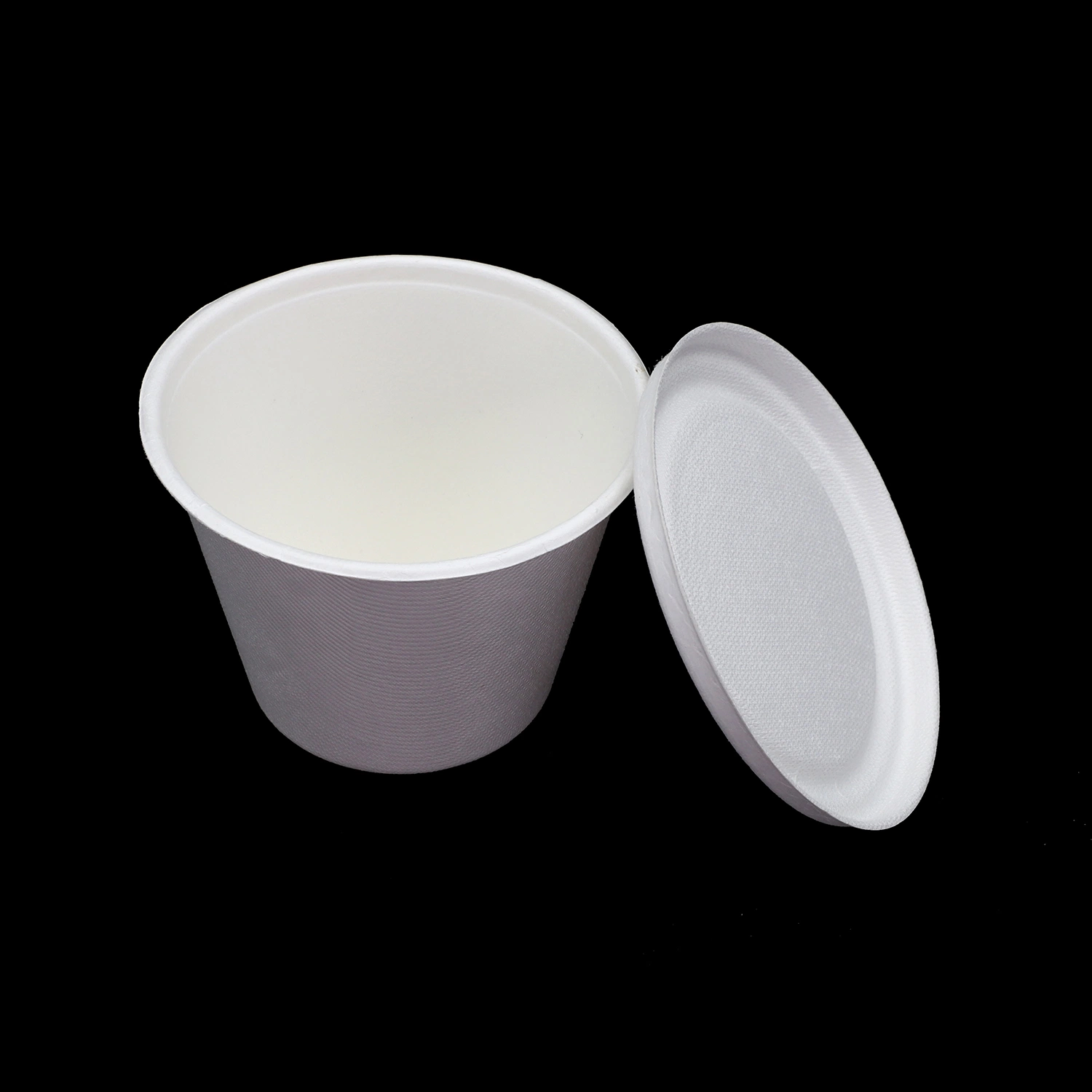 Biodegradable Disposable Sugarcane Bagasse or Bamboo Pulp Paper Bowl for Delicious Food for Dinner