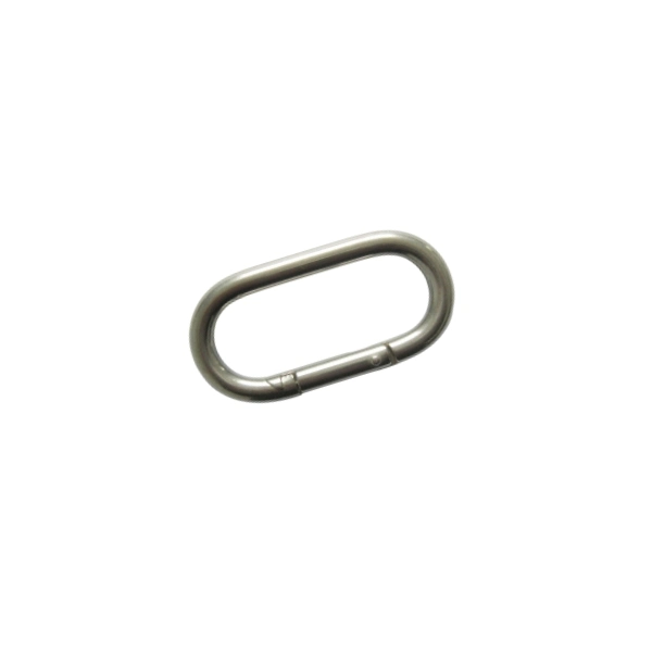 Quick Connect Loop Outdoor Mountaineering Buckle Runway Shaped Safety Buckle Iron Chain Connection Buckle