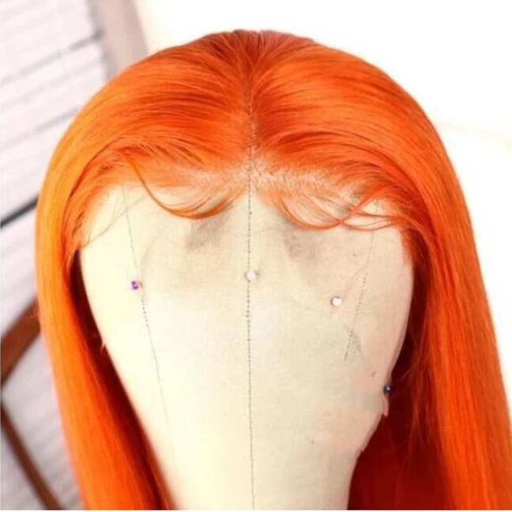 Riisca Color Human Hair Lace Front Wigs Straight Virgin Human Hair with Baby Hair Pre-Plucked Straight Lace Frontal Wig