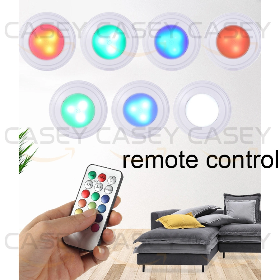 DIY кабинет RGB лампа Smart LED Touch лампа ночного света чувствительные приборы освещения пульта дистанционного управления творческих наград Светодиодный ночник легко установить лампы