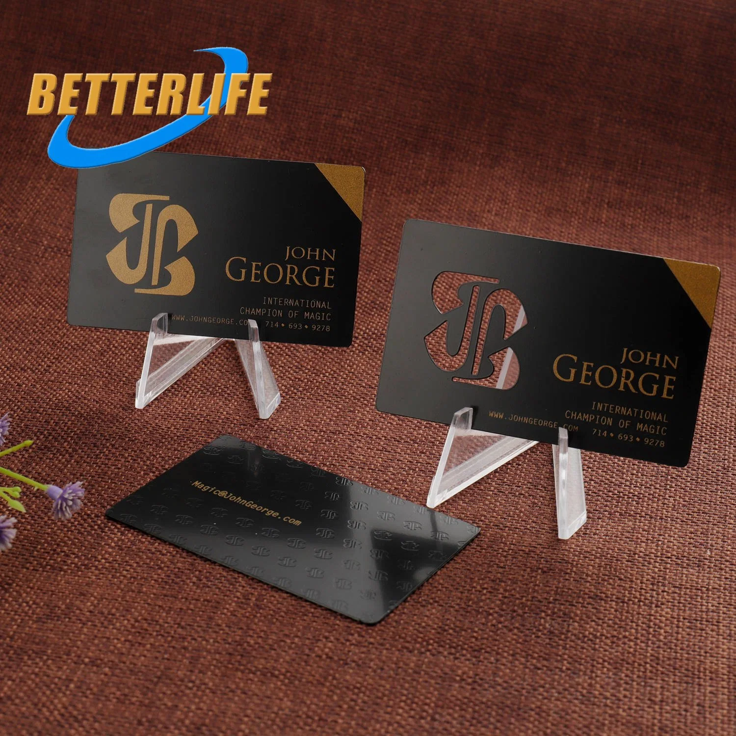 Commerce de gros logo personnalisé ID de clé vierge Hôtel prépayé en plastique transparent en PVC en visitant le papier feuille d'or remise d'adhésion Cadeau de fidélité VIP Nom Carte de Visite de métal