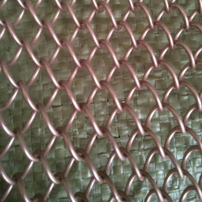 Malla de alambre decorativo Yq eslabón de la arquitectura de color de cortina en malla