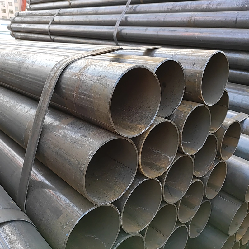 Welded Tube BS 1387 ASTM A53 A500 Sch40 60 80 Ms Mild Welding Steel Tube Black ERW Hot Q235 Round Carbon Steel Pipe Tube