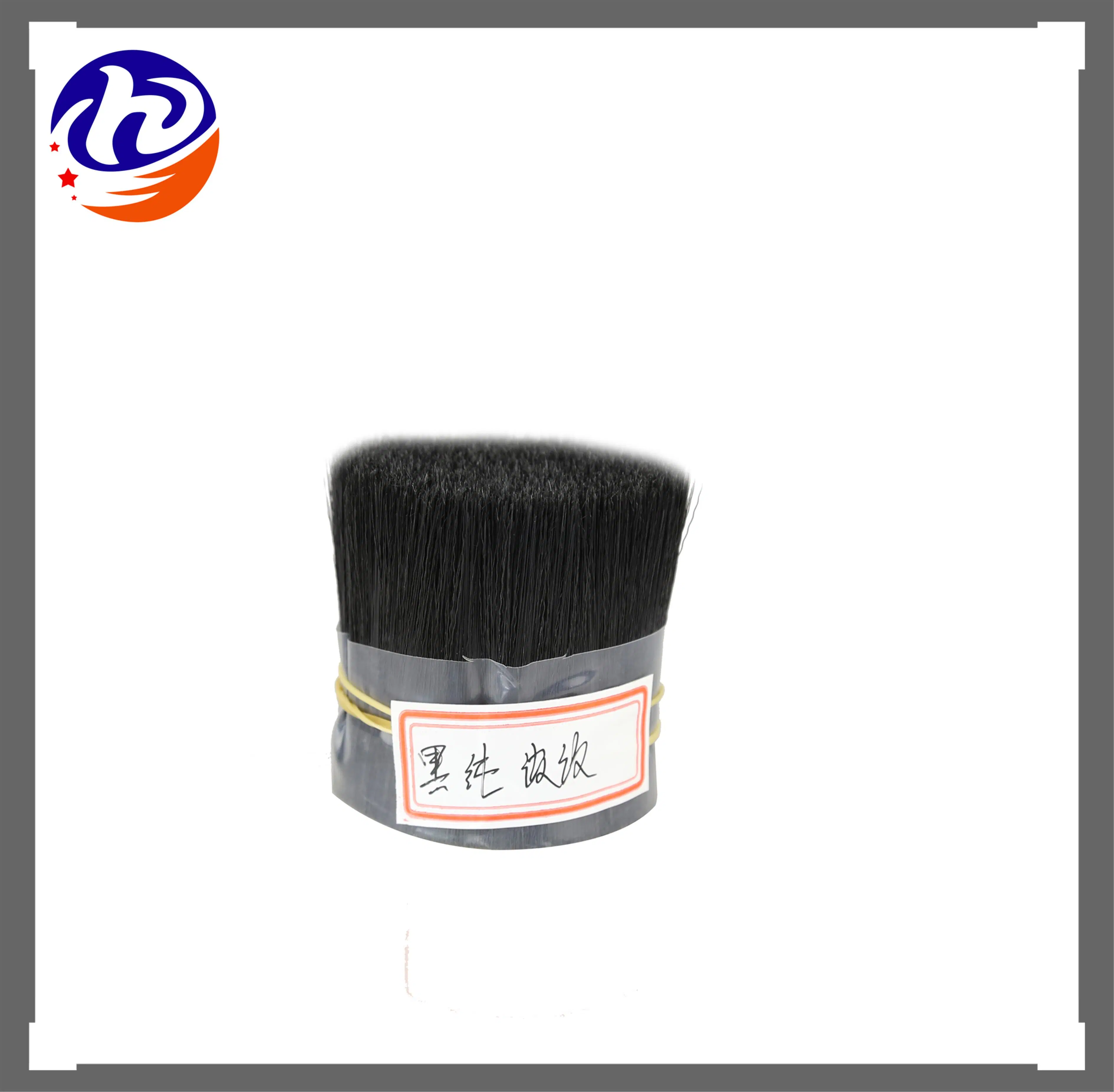 Mini Hollow Solid Tapered Pet Polyester Filaments Synthetic Pig Fiber Monofilament Bristle for Wooden or Wall Paint Brushes