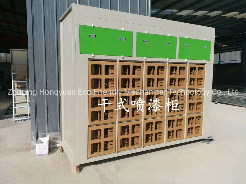 Kiosque de peinture à sec Hongyuan avec système de filtre à trois étages pour la peinture Pièces automobiles et voiture changeur de pneus roue équilibrage levage de voiture Et d'alignement des roues
