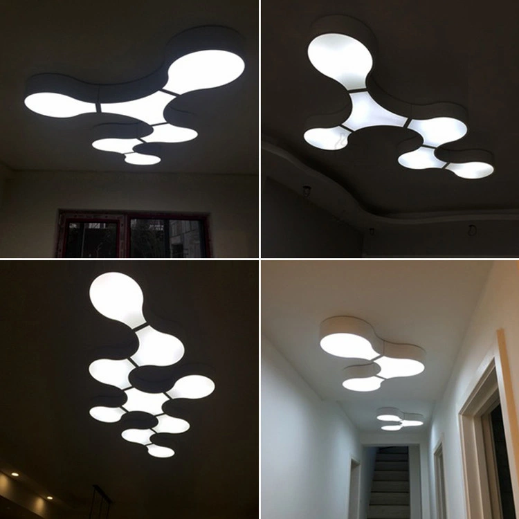 Las modernas lámparas de techo LED de iluminación LED Plafon interior forma células Lámpara de techo soporte (WH-MA-134)