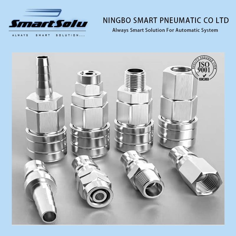 304/316 Stainless Steel Pneumatic C-Type Self-Locking Sp/PP/Sh/pH/Sf/PF/Sm/Pm 3/8" 30 Quick Coupling