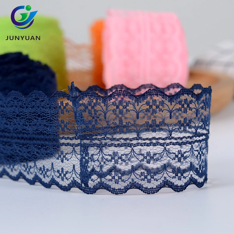 Wholesale/Supplier 26 Colors Polyester Lace Trimming in 4.5cm Width