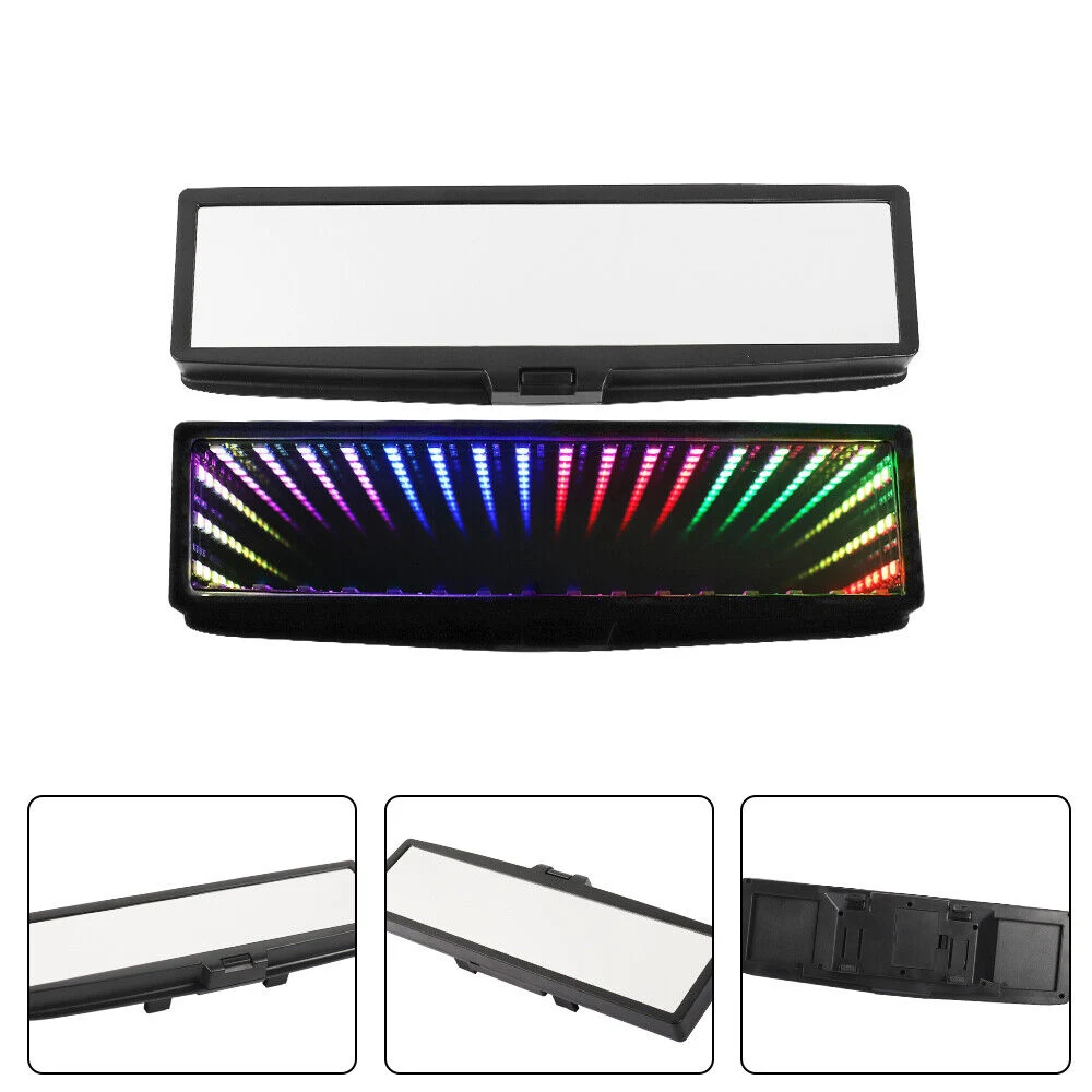 Jdm Color-Changing Galaxy Mirror LED Light Rear View Wink Reverse Mirror