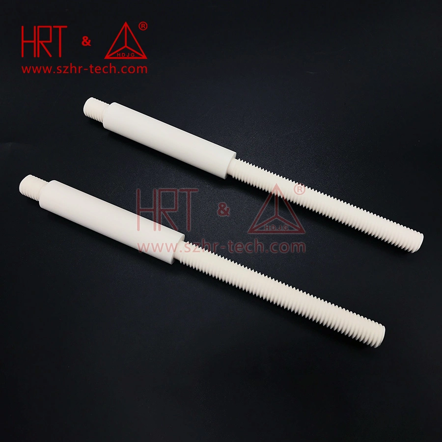 Alumina Ceramic Threaded Rod, Precision Ceramic Parts, Custom Processing.