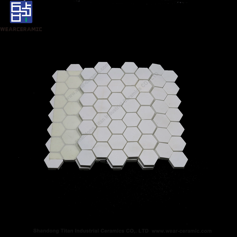 92% 95% High Density Wear Resistant Large Hexagon Ceramic Tile Six Sided Ceramic Tiles / Lining / Sheet