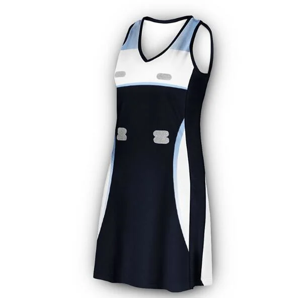 Custom 100%Polyester Sublimation Netball Dress Uniforms Tennis Dress