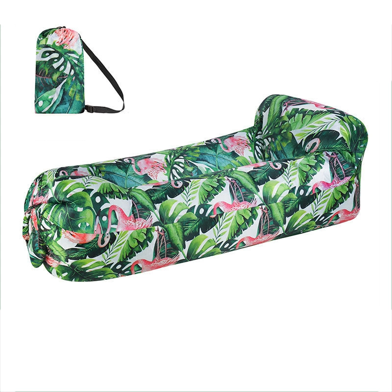Extérieur Lazy personne Inflatable canapé lit pliant portable coussin d'air Matelas de camping pique-nique Air Bed pas de gonflage