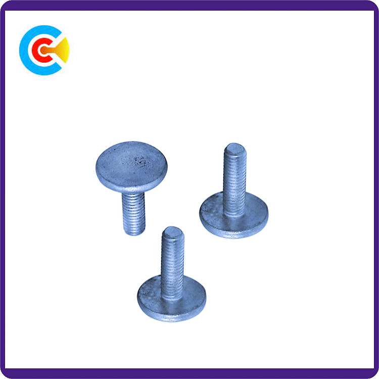 DIN/ANSI/BS/JIS Carbon-Steel/Stainless-Steel Cabeza Plana Hand-Twist no estándar para la construcción de máquina/COCHE/puente