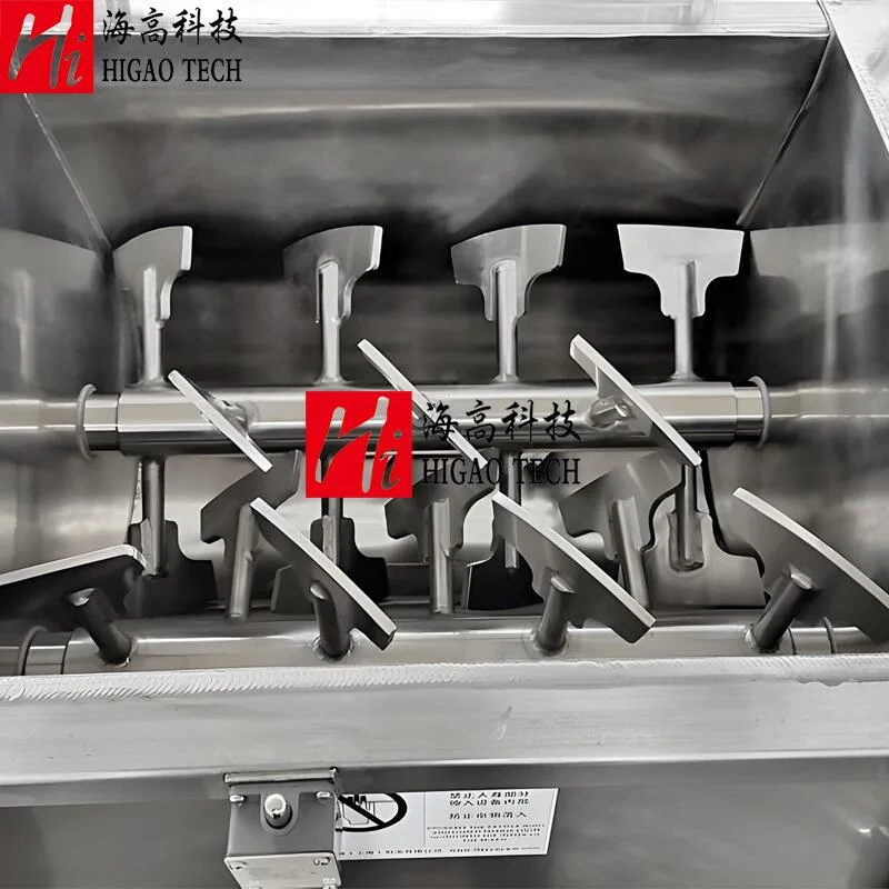 Industrial Horizontal Stainless Steel Single Ribbon Double Shaft Paddle Mixer Used for Mixing Food Grade Twin Axis Coffee Dry Powder Blending