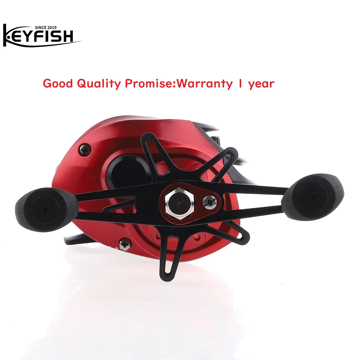 Keyfish Gear Ratio 7.2: 1 Magnet Braking System Aluminum Handle Baitcaster Fishing Reel