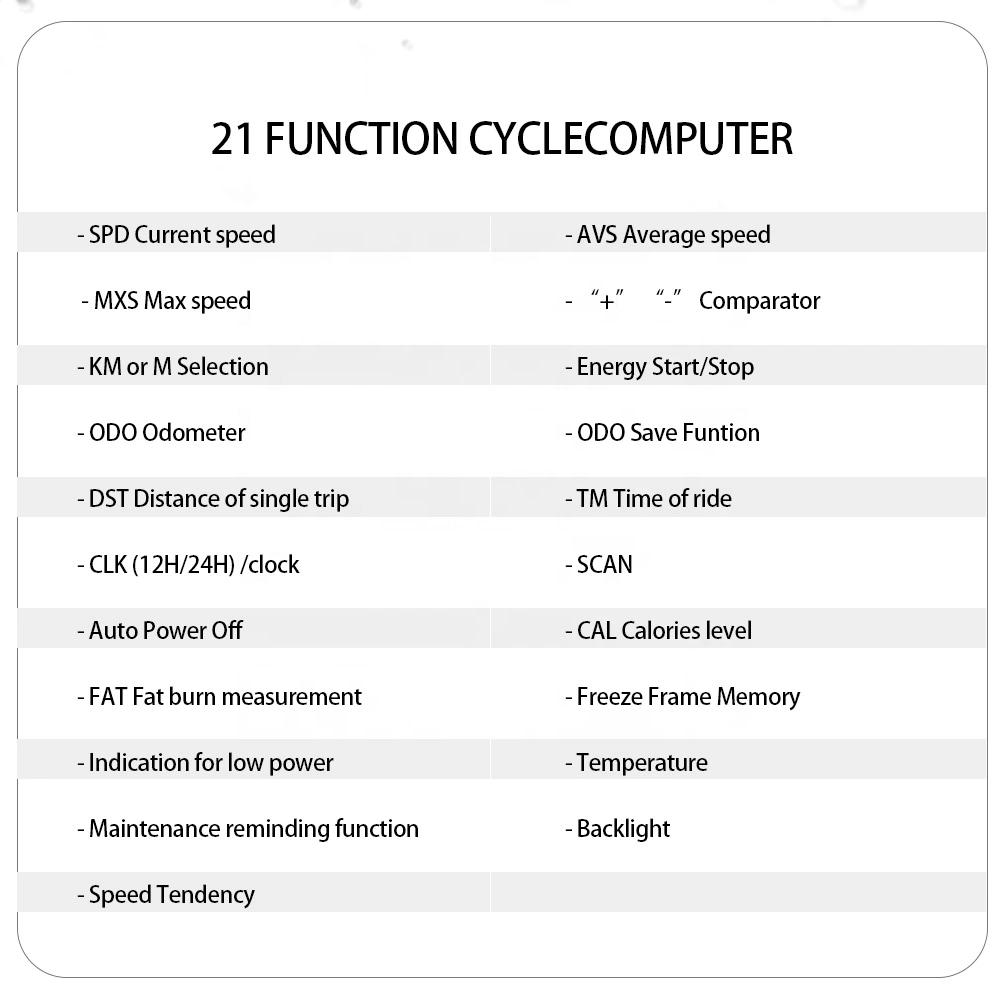 Waterproof Ipx-44 Cycling Computer Bicycle