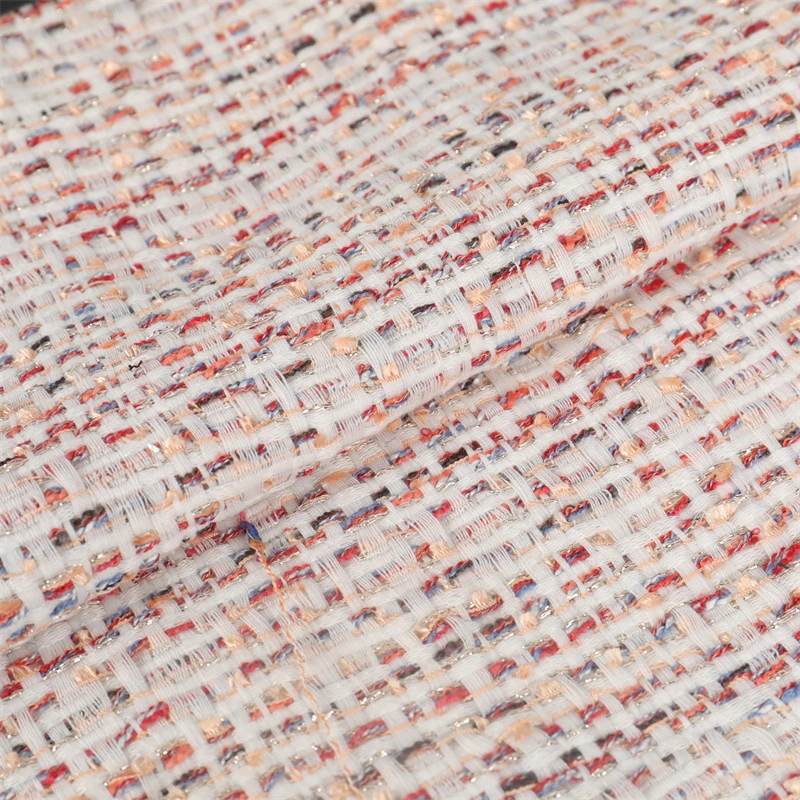قماش قلادة محبوك مصنوع من البوليستر القطنية أكريليك مصنوع من قماش الجاكار القلاعي المحبوك لGarment