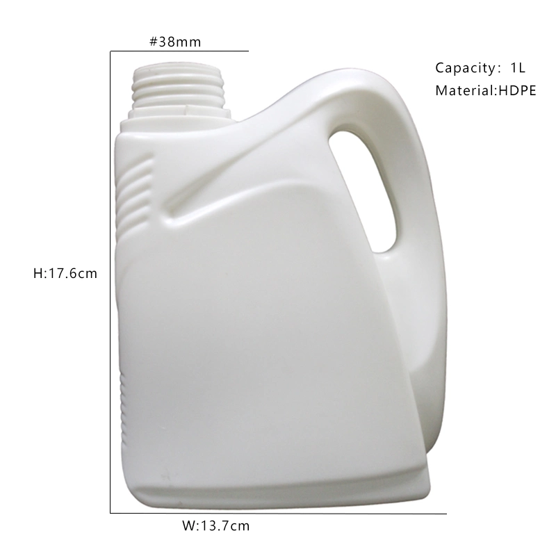 Custom Empty 1000ml 1L Liquid Laundry Detergent Packaging Container HDPE Plastic Bottle