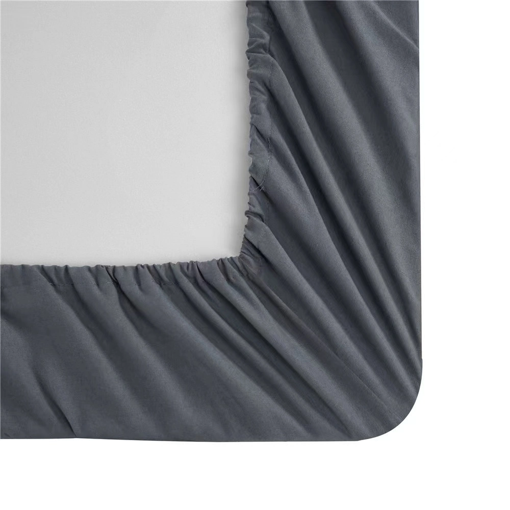 Conjunto de roupas de cama de algodão macio Coleções 4 peças Cor sólida de Luxo Flat Sheet beddings Hotel