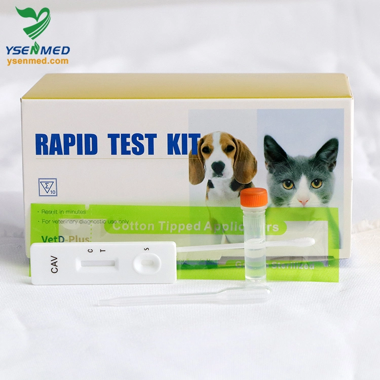 Ysenmed Veterinary Rapid Test Strips Cav AG Canine Medical Equipment Adenovirus Antigen Rapid Test