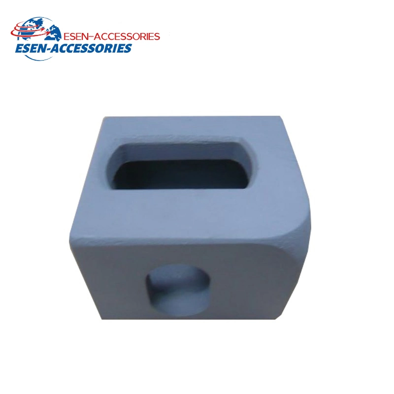 ISO Standard Casting Steel Block Marine Container Fittings Corner Casting