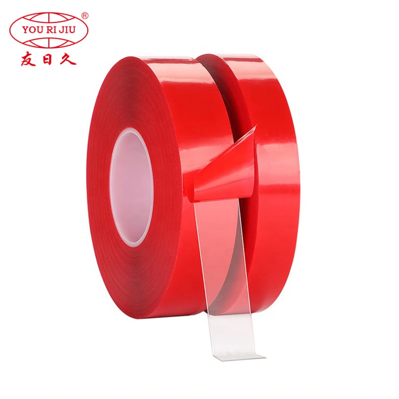 Yourijiu cinta de espuma acrílica de doble cara roja de altas prestaciones multiuso Cinta de montaje extraíble cinta adhesiva resistente reutilizable para pared