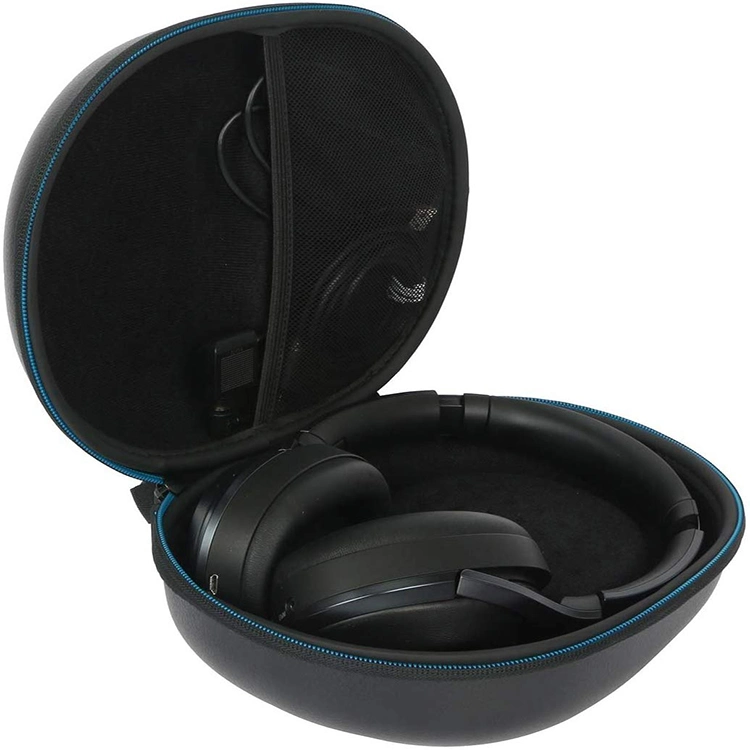Protective Earphone Headphone Zipper Case EVA, Carrying Protective Earphone Pouch Zipper Headphone Case