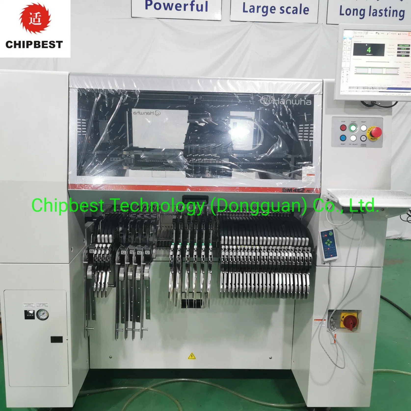 Samsung Hanwha Sm482 Plus SMT LED Lamp Manufacturing Machinery SMD Assembly Line Machine for PCBA 2023 Fully Automatic Screen Pick and Place PCB