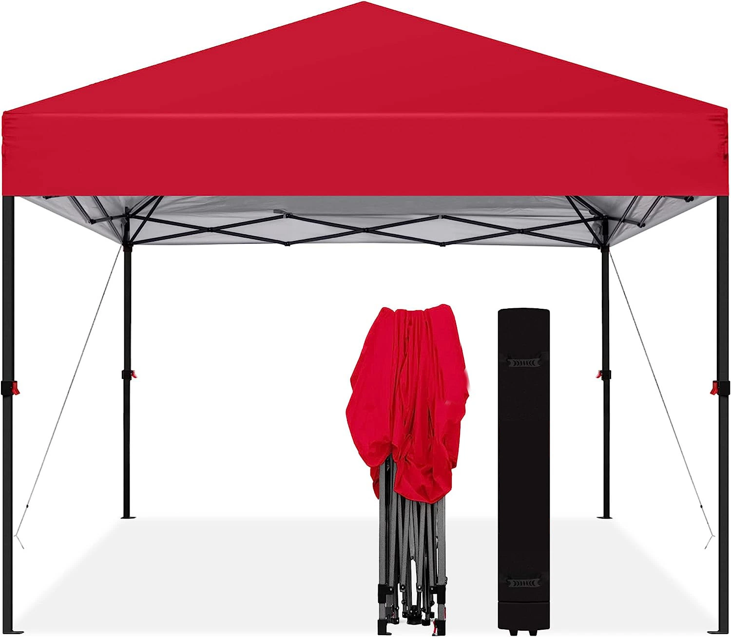 10X10FT 1-Person Setup Pop up Canopy Tent Instant Portable Shelter