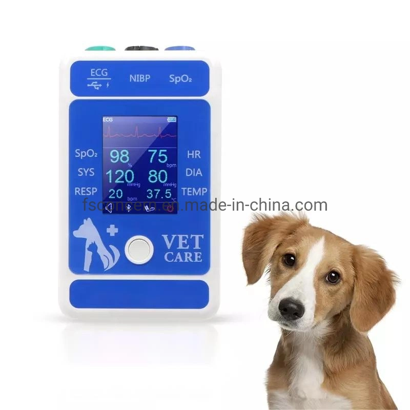 Animal Clinic 6-Vital Signs Free APP Veterinary Monitor Portable Homecare Pet Monitoring System