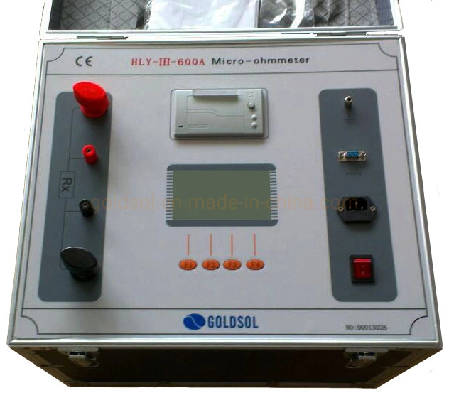 Hochpräziser Mikro-Ohmmeter/Niederkontaktwiderstandsprüfer/Schleifenwiderstandsprüfer 600A