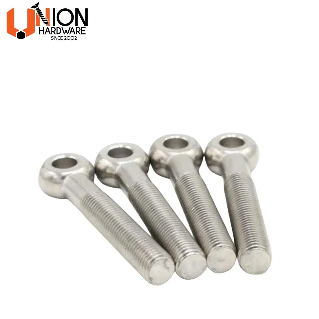 Factory Direct Supply Stainless Steel SUS 304 SUS316 Lag M6 M8 N10 Eye Bolts with Collared Head