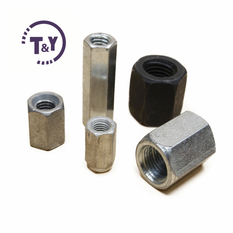 Grade 8 Acme Connector Nut Threaded Shaft Hex Coupling Nut with Coupling and Nut