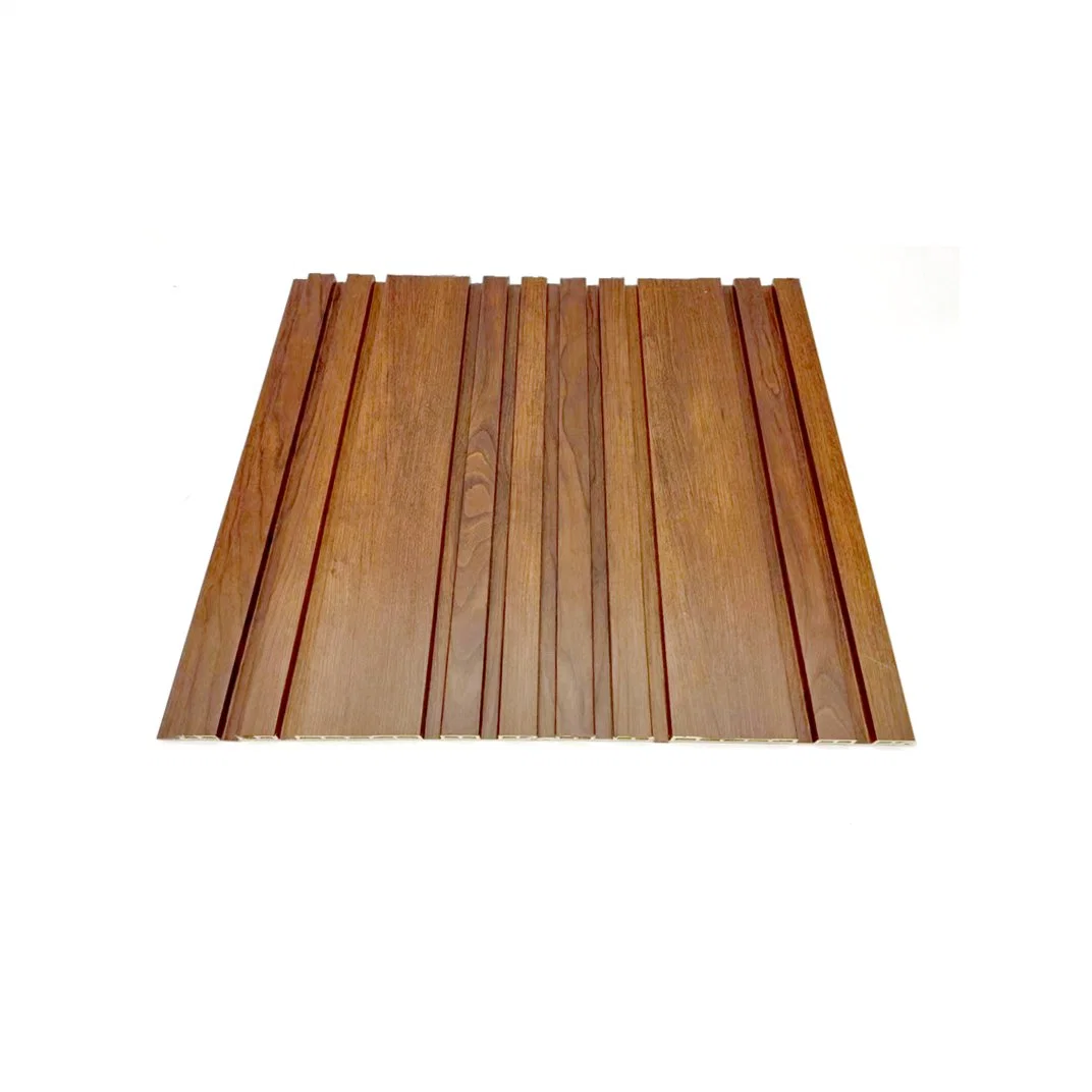 Easy Installing WPC Interior Decoration Wall Panel PVC Laminated Eco-Wood Wall Slat Panel 195*10mm Great Wall Board