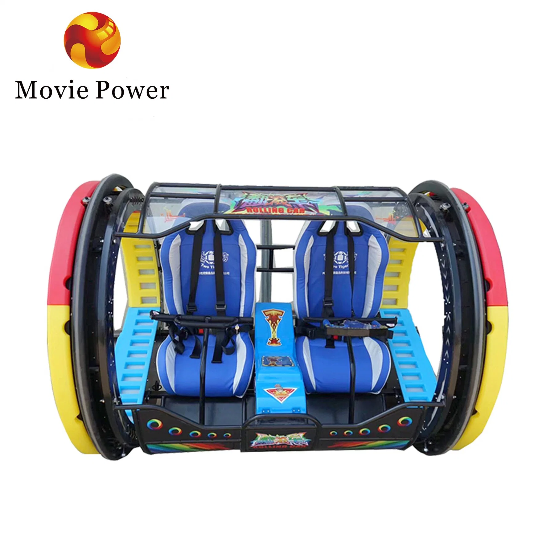 Hot Sale New High quality/High cost performance  Amusement Park Rides 2 Seats 360 Degree Happy Rolling Car